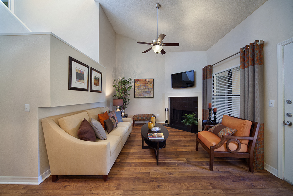 Enclave apartment living area